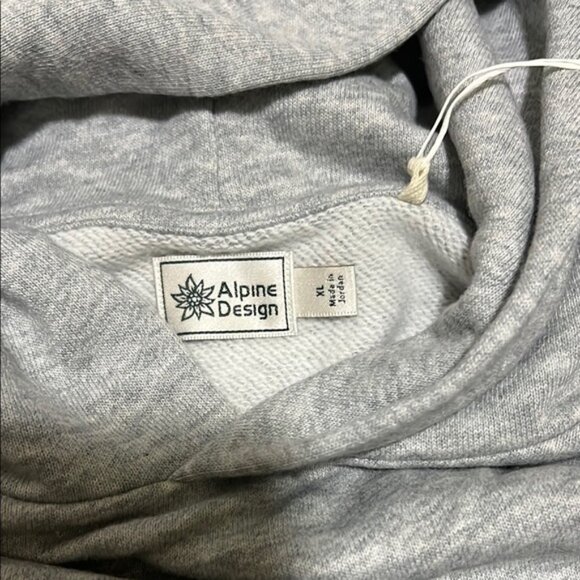 Alpine Design Light grey hoodie - Picture 8 of 9